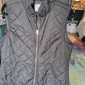 Black Quilted Vest